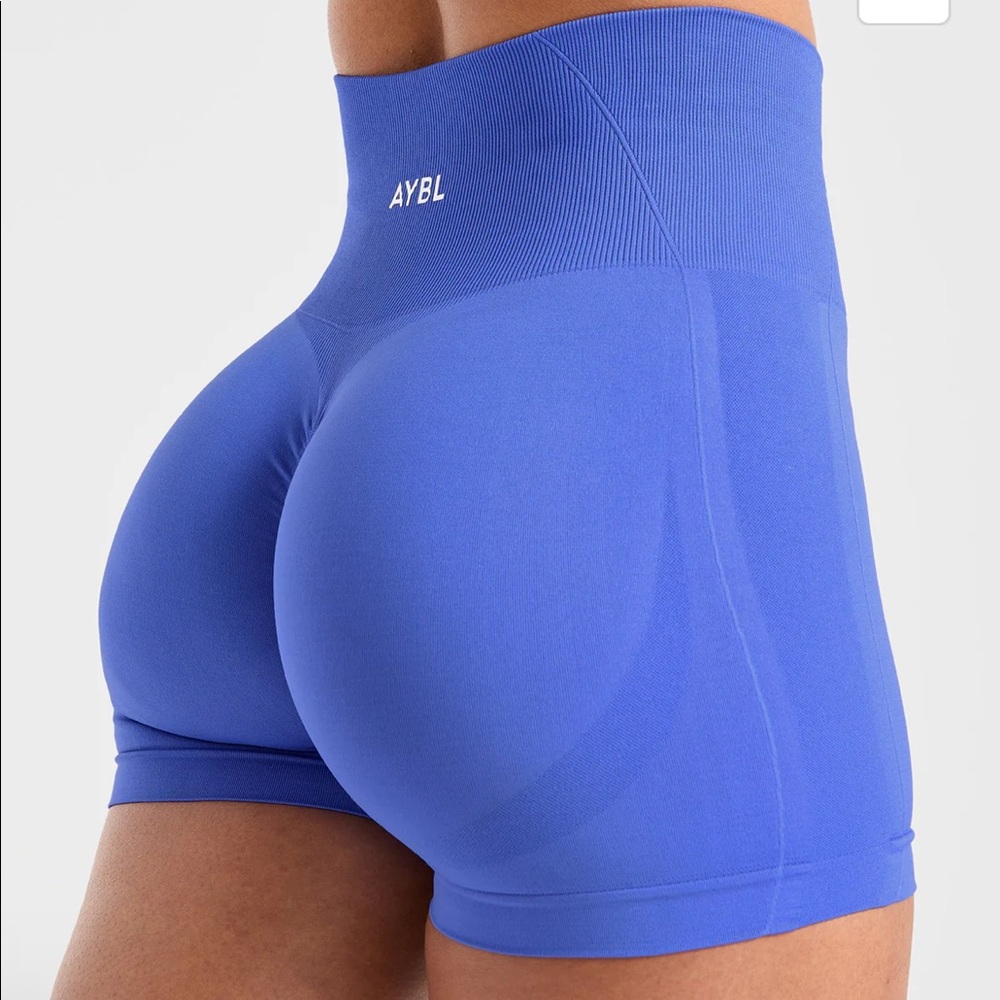 AYBL empower seamless shorts in cobalt blue